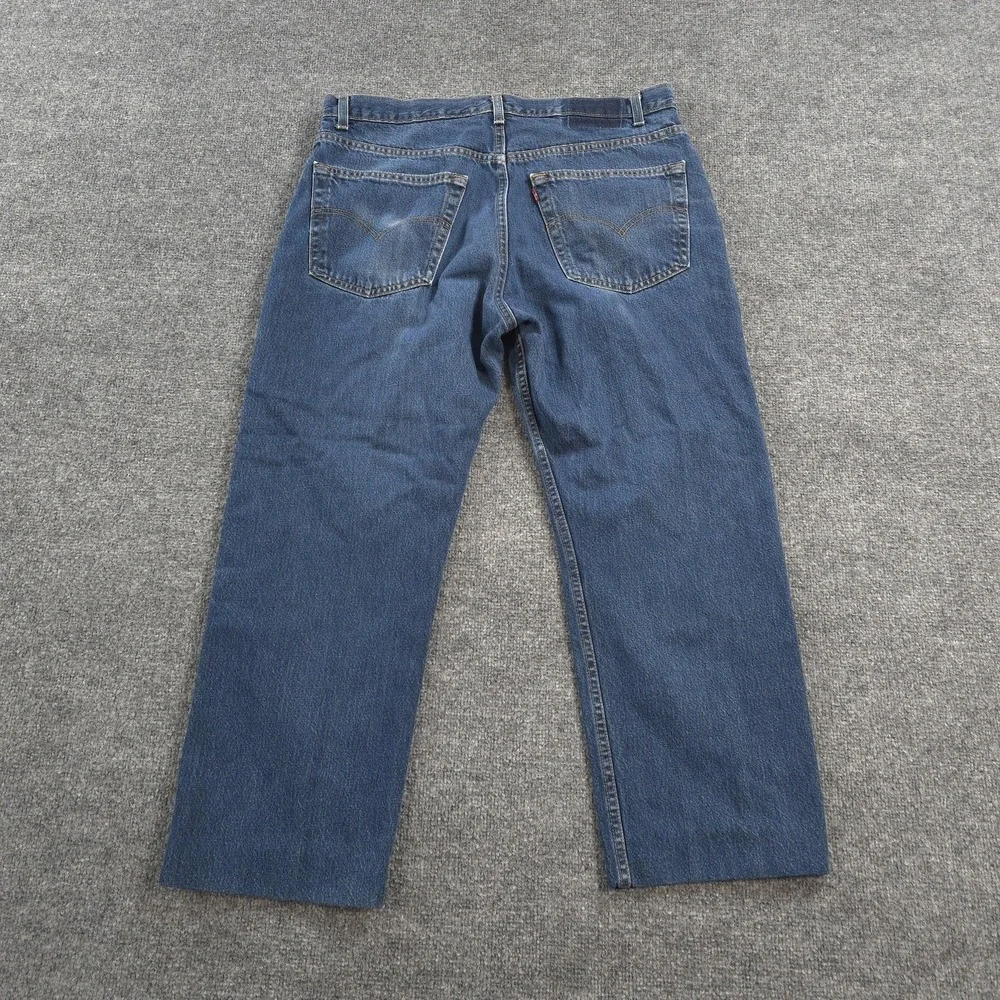 Vintage Levis Jeans Mens 38x27 Blue Denim 505 Regular Fit Straight USA 90s